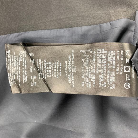 GIORGIO ARMANI Soft Size 38 Black Marbled Wool / Silk Peak Lapel Sport Coat - Picture 6 of 7